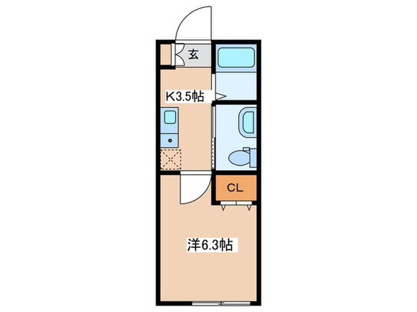 エルミタージュ堀ノ内の物件間取画像